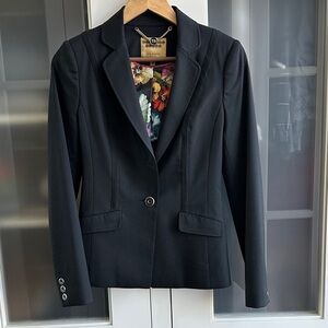 Ted Baker Black Blazer with Floral Interior